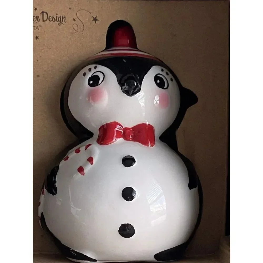 Johanna Parker Penguin‎ Holiday Salt And Pepper Shakers Set NEW